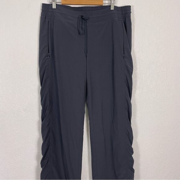 Athleta Grey Lined Bootcut Windbreaker Pants - Picture 3 of 6